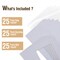 Falling in Art 25 Pack Acid-Free 16x20" White Picture Mats Board Show Kit for 11x14" Pictures